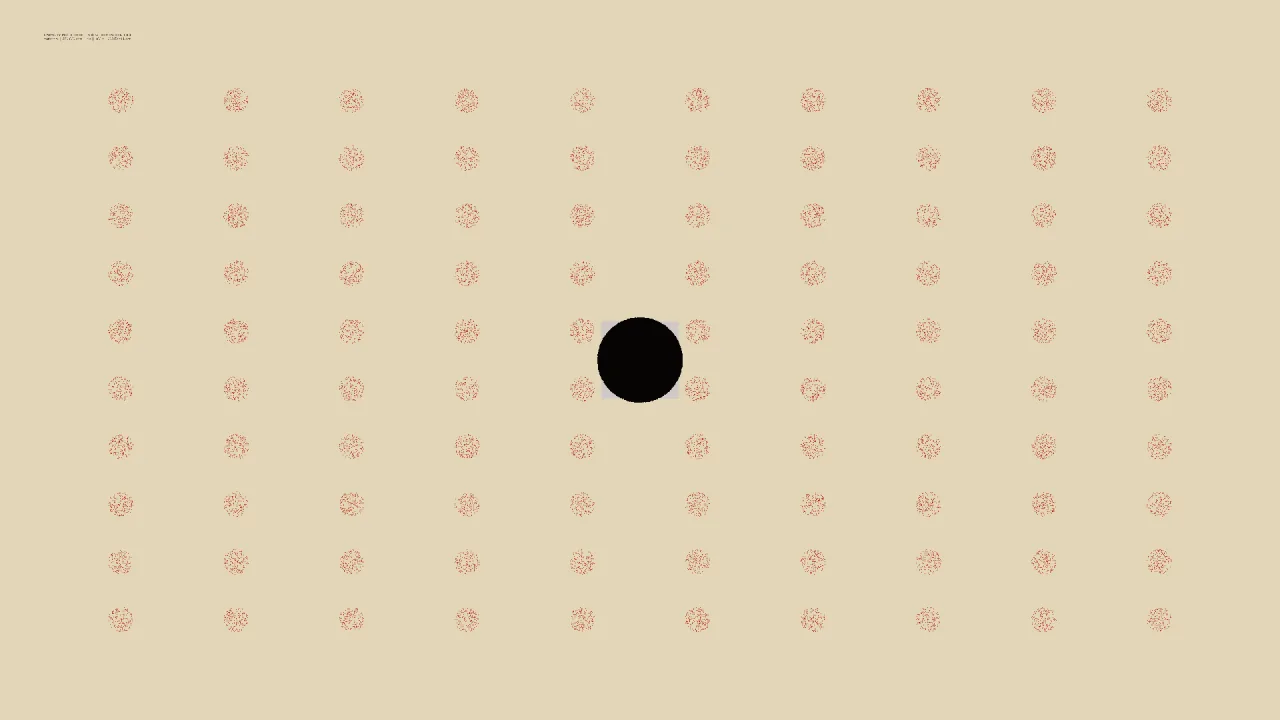 Thousands of ants moving through a large-scale technical simulation